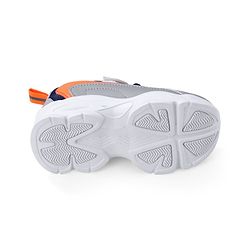 Cute Walk by Babyhug Velcro Closure Sneakers - Orange & Navy