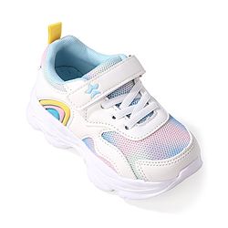 Cute Walk by Babyhug Velcro Closure Sneakers  - White & Blue