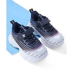 Cute Walk by Babyhug Sneaker with Velcro Closure - White & Black