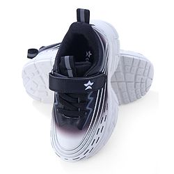 Cute Walk by Babyhug Sneaker with Velcro Closure - White & Black