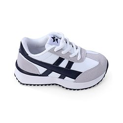 Cute Walk by Babyhug Lace Up Sneaker - White & Black