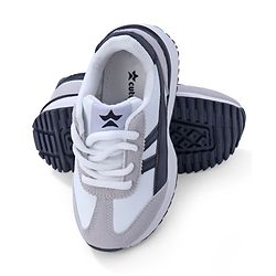 Cute Walk by Babyhug Lace Up Sneaker - White & Black