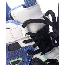 Cute Walk by Babyhug Sneaker with Lace Up Closure - White & Blue