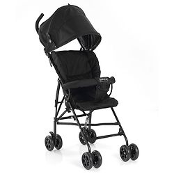Babyhug Air Glide Buggy Light Weight Stroller with Canopy - Black