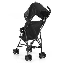 Babyhug Air Glide Buggy Light Weight Stroller with Canopy - Black