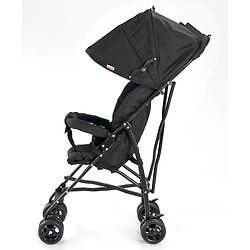 Babyhug Air Glide Buggy Light Weight Stroller with Canopy - Black