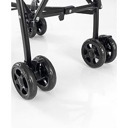 Babyhug Air Glide Buggy Light Weight Stroller with Canopy - Black