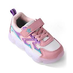 Cute Walk by Babyhug Sneaker With Velcro Closure Solid - Pink
