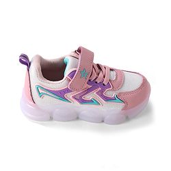 Cute Walk by Babyhug Sneaker With Velcro Closure Solid - Pink
