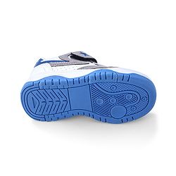 Cute Walk by Babyhug Sneaker with Lace Up & Velcro Closure - White & Blue