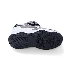 Cute Walk by Babyhug Sneaker with Lace Up & Velcro Closure - White & Black