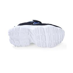 Cute Walk by Babyhug Sneaker with Lace Up & Velcro Closure - Black & Blue