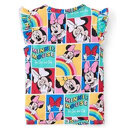 Babyhug Interlock Frill Sleeves Front Open Jhablas Minnie & Friends Print Pack of 3 - Multicolour