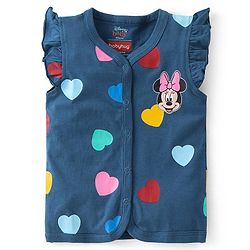 Babyhug Interlock Frill Sleeves Front Open Jhablas Minnie & Friends Print Pack of 3 - Multicolour