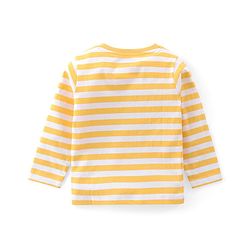 Babyhug Disney Single Jersey Full Sleeves T-Shirts With Winnie & Friends Graphic and Badge Detailing Pack of 2 - Yellow & Orange