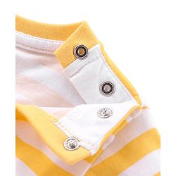 Babyhug Disney Single Jersey Full Sleeves T-Shirts With Winnie & Friends Graphic and Badge Detailing Pack of 2 - Yellow & Orange
