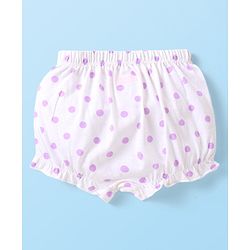 Babyhug Single Jersey 100% Cotton Knit Bloomers Bunny & Floral Print Pack of 5 - White Orange & Yellow