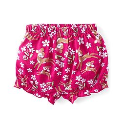 Babyhug 100% Cotton Bloomers With Floral & Animal Print Pack of 3 - Pink & Blue