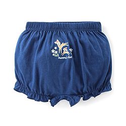 Babyhug 100% Cotton Bloomers With Floral & Animal Print Pack of 3 - Pink & Blue