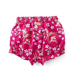 Babyhug 100% Cotton Bloomers With Floral & Animal Print Pack of 3 - Pink & Blue