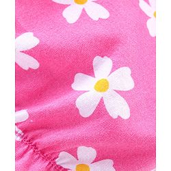Babyhug 100% Cotton Bloomers With Floral & Animal Print Pack of 3 - Pink & Blue