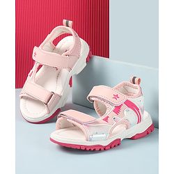 Cute Walk by Babyhug Sandals With Velcro Closure - Pink