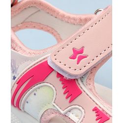 Cute Walk by Babyhug Sandals With Velcro Closure - Pink