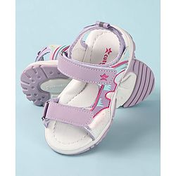 Cute Walk by Babyhug Sandals With Velcro Closure - Purple