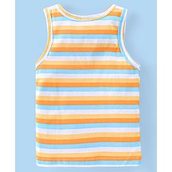 Babyhug 100% Cotton Sleeveless Vest Animal Print Pack of 3 - Yellow