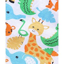 Babyhug 100% Cotton Sleeveless Vest Animal Print Pack of 3 - Yellow