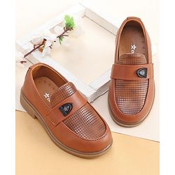 Cute Walk by Babyhug Slip On Loafer Shoes - Brown
