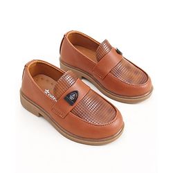 Cute Walk by Babyhug Slip On Loafer Shoes - Brown