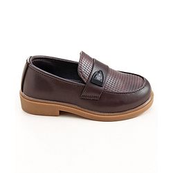 Cute Walk by Babyhug Slip On Loafer Shoes - Brown