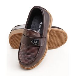 Cute Walk by Babyhug Slip On Loafer Shoes - Brown