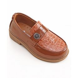 Cute Walk by Babyhug Slip On Formal Shoes- Brown