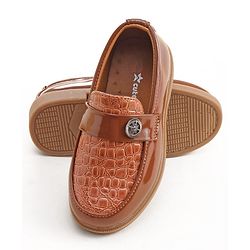 Cute Walk by Babyhug Slip On Formal Shoes- Brown