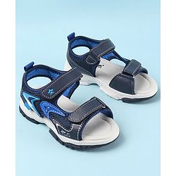 Cute Walk by Babyhug Sandals with Velcro Closure - Blue