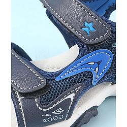 Cute Walk by Babyhug Sandals with Velcro Closure - Blue