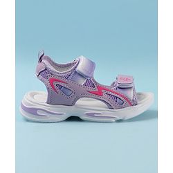 Cute Walk by Babyhug Sandals with Velcro Closure Floral Print - Purple