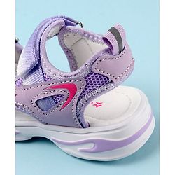 Cute Walk by Babyhug Sandals with Velcro Closure Floral Print - Purple