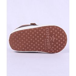 Cute Walk by Babyhug Velcro Closure Booties - Brown