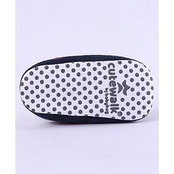Cute Walk by Babyhug Colour Block Velcro Closure Booties - Grey