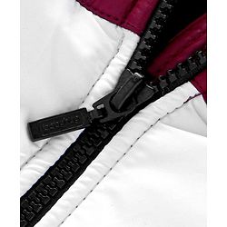 Babyhug Woven Full Raglan Sleeves Hooded Jacket with Cut & Sew Design & Patch Detailing - Plum