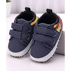 Cute Walk by Babyhug Booties Velcro Closure - Navy Blue
