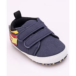 Cute Walk by Babyhug Booties Velcro Closure - Navy Blue