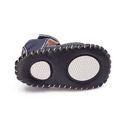 Cute Walk by Babyhug Booties with Velcro Closure - Navy Blue