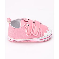 Cute Walk by Babyhug Booties with  Velcro Closure - Pink