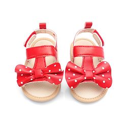 Cute Walk by Babyhug Velcro Closure Booties Bow Applique - Black