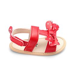 Cute Walk by Babyhug Velcro Closure Booties Bow Applique - Black