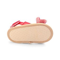 Cute Walk by Babyhug Velcro Closure Booties Bow Applique - Black